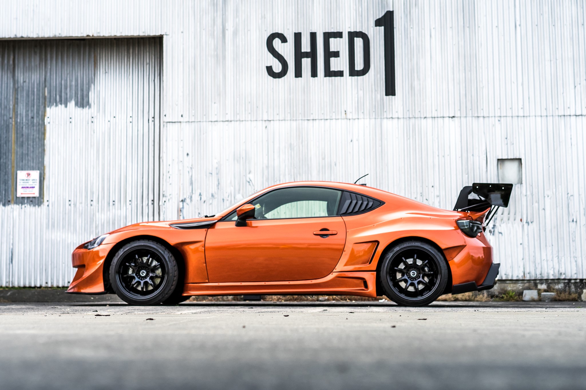WORK - Car: Toyota GT86 with Rocket Bunny bodykit Wheels: WORK 