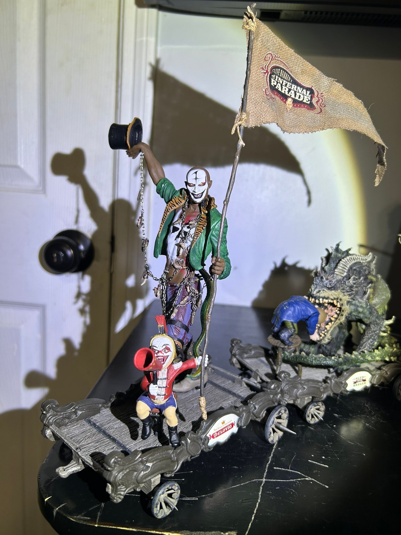 Clive barker's infernal parade made by mcfarlane toys.