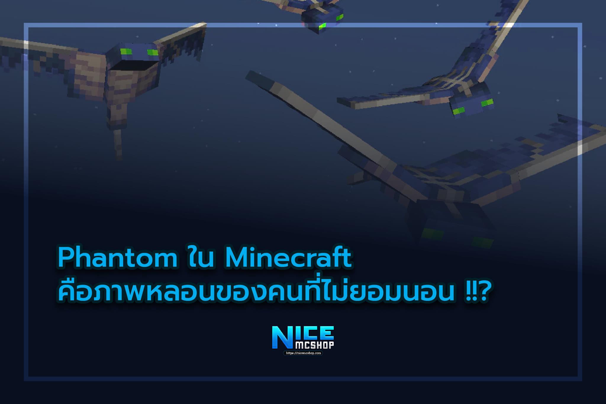 🥶 Phantom เป็น Mobs ใน Minecraft... - Nicemcshop ไอดีแท้มือ2 | Facebook