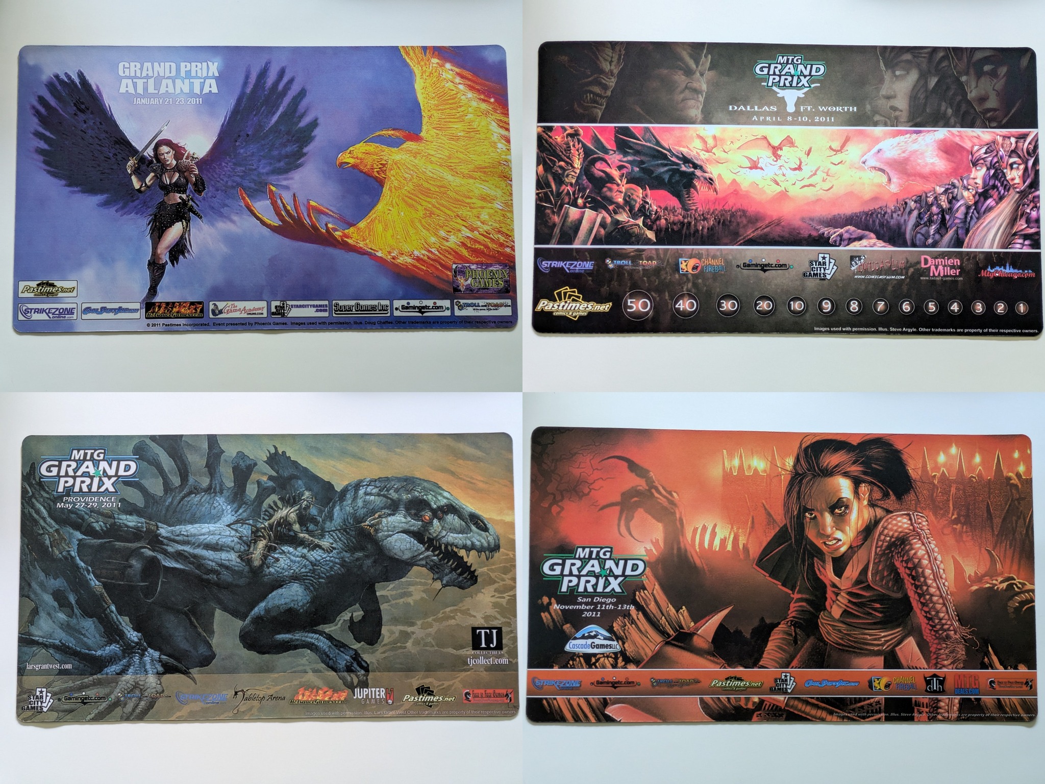 Selling a huge collection of Grand Prix playmats. There are 110 