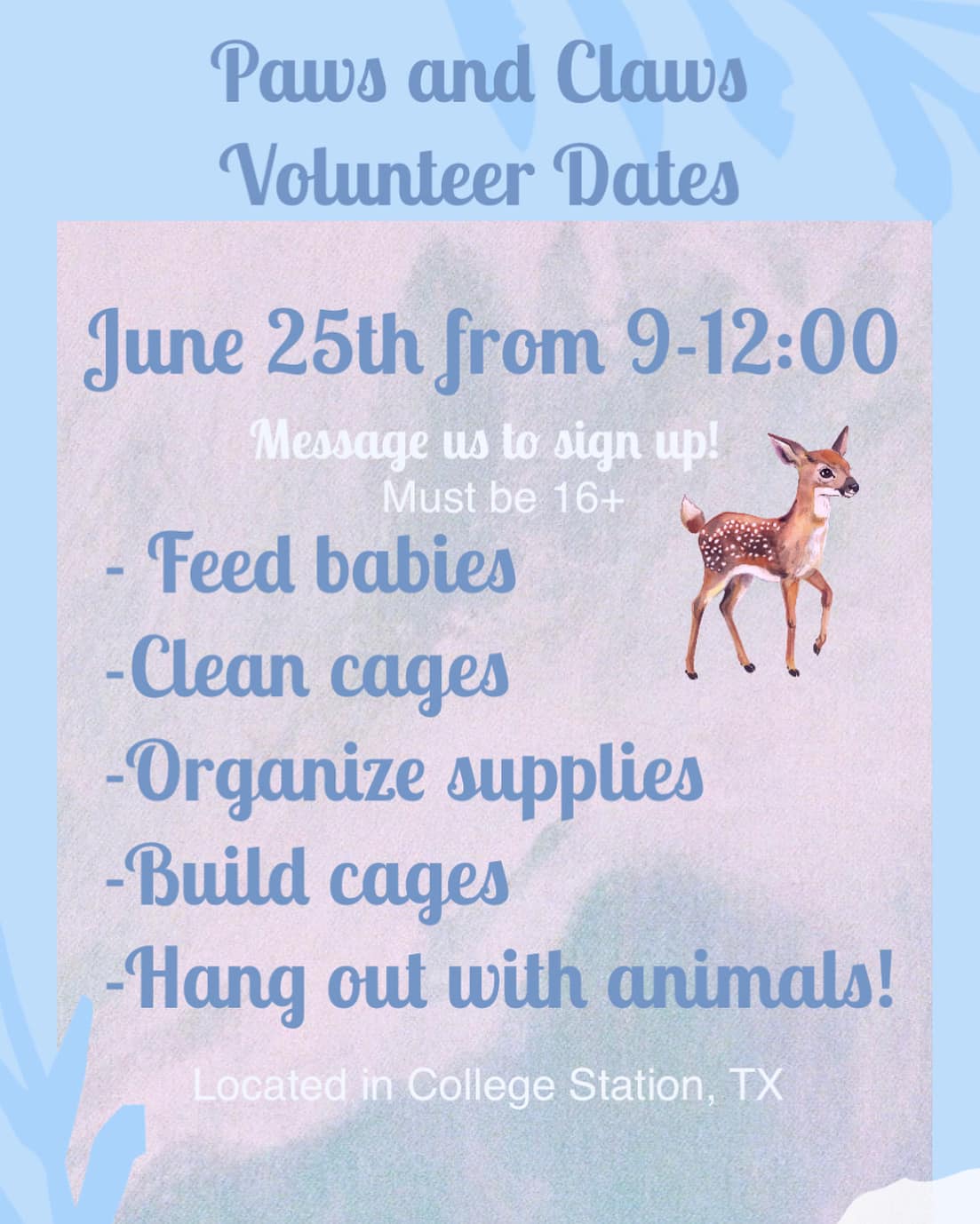 Paws - We’re hosting another volunteer event this Saturday!! Message us ...