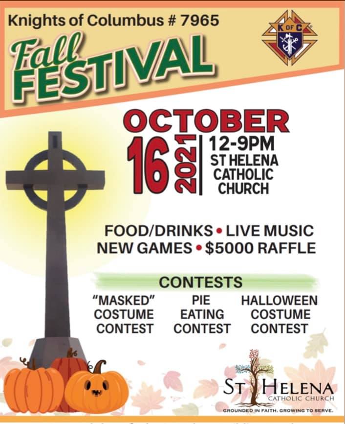 St Helena Catholic Church - THIS SATURDAY!!!! Come out to the KC Fall ...