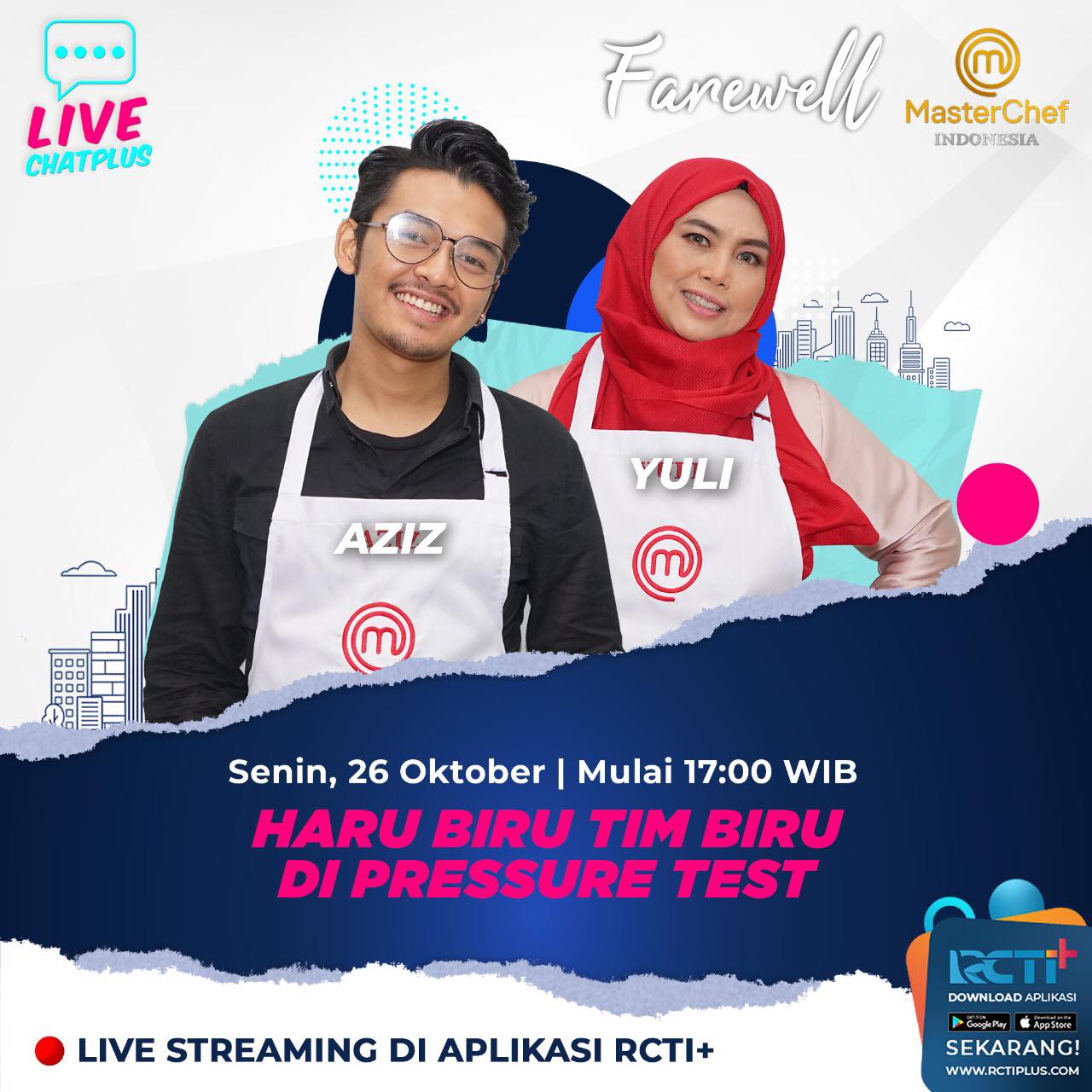 RCTI - Streaming Live Chat Farewell MasterChef Indonesia di #RCTIPlus ...