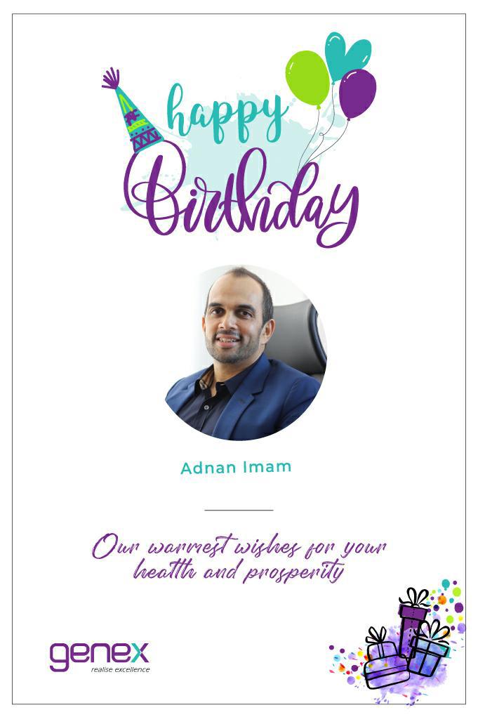 Genex Infosys - Happy Birthday to our Managing Director,...