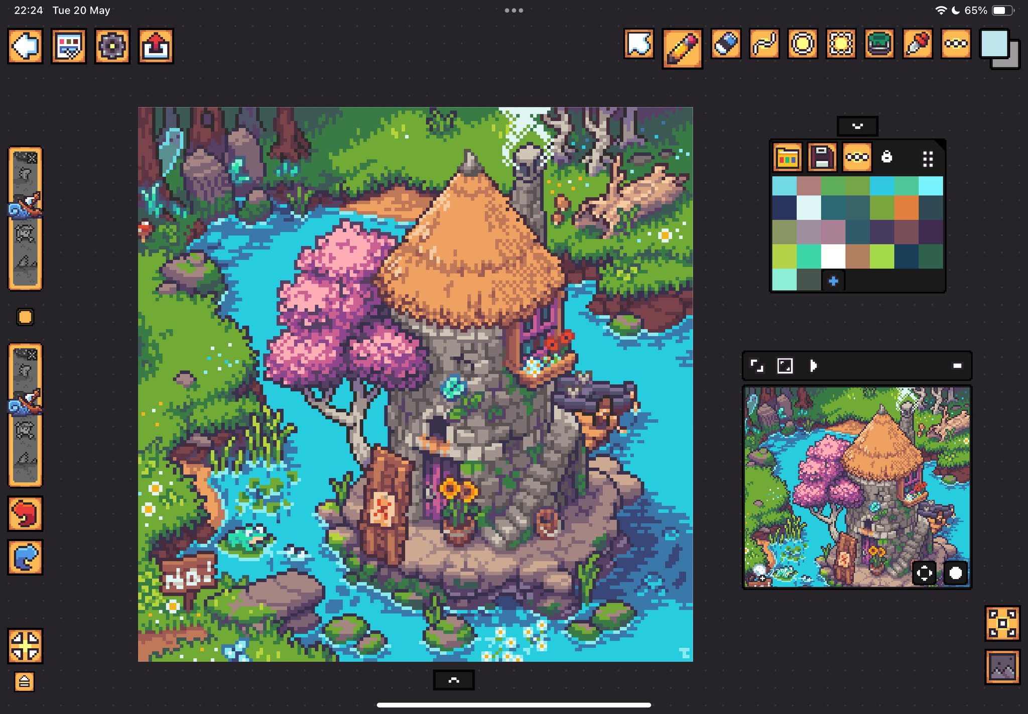 Aseprite Pixel Art Thailand | 🪻🍂🌲 * software: Pixquare (free to ...