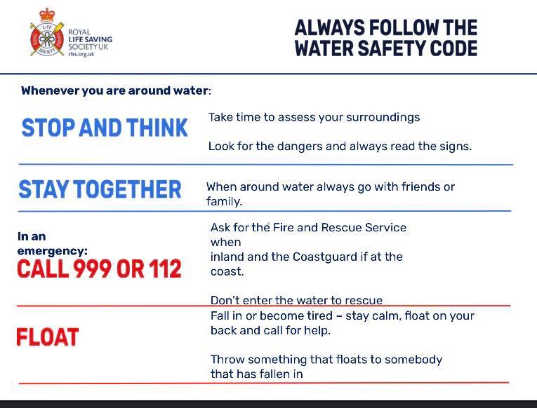 Water Safety Code 💫 Always follow the... - Rushcliffe Arena | Facebook