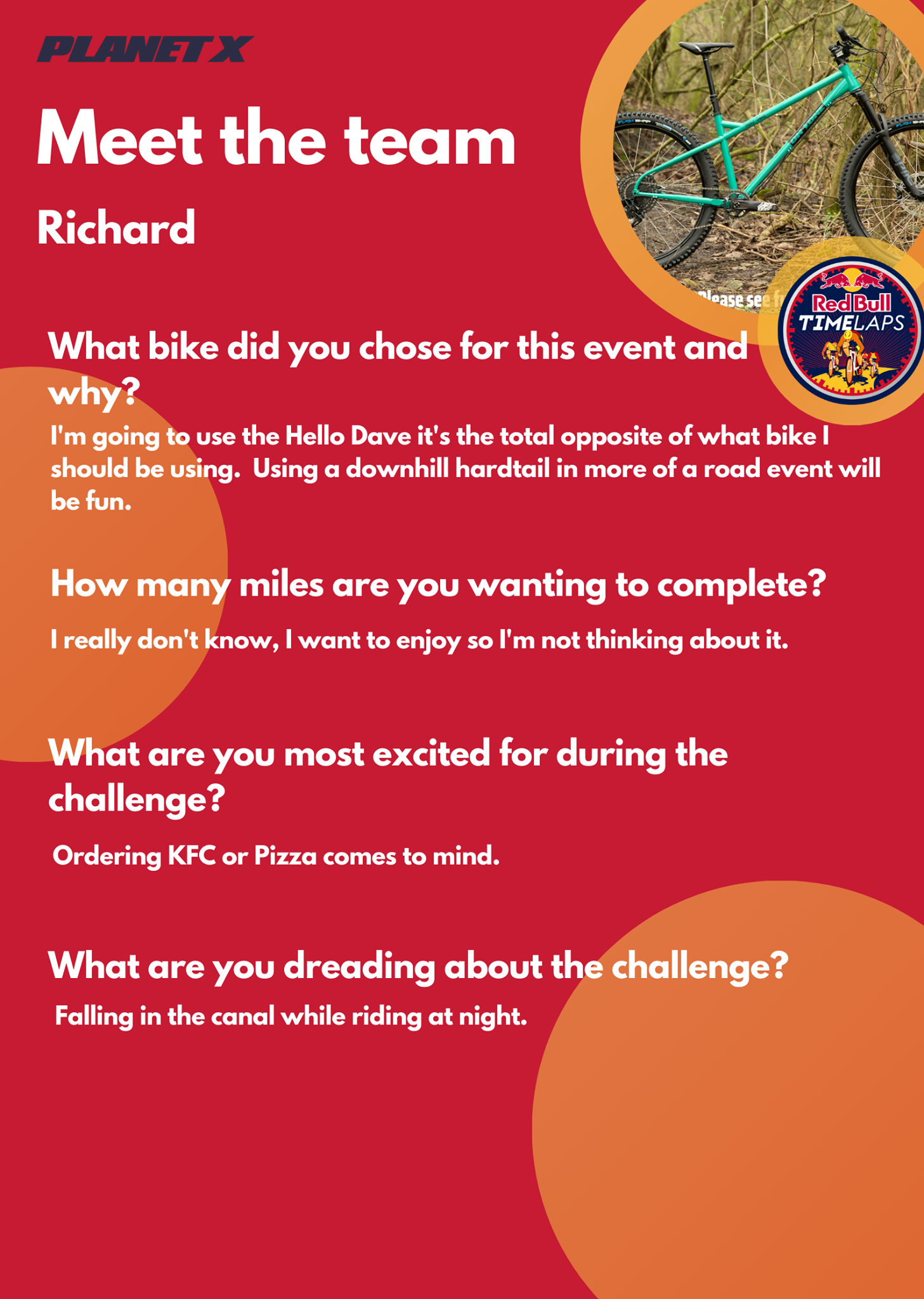 Planet X Bikes - 📍Meet the Planet X Red Bull Timelaps... | Facebook