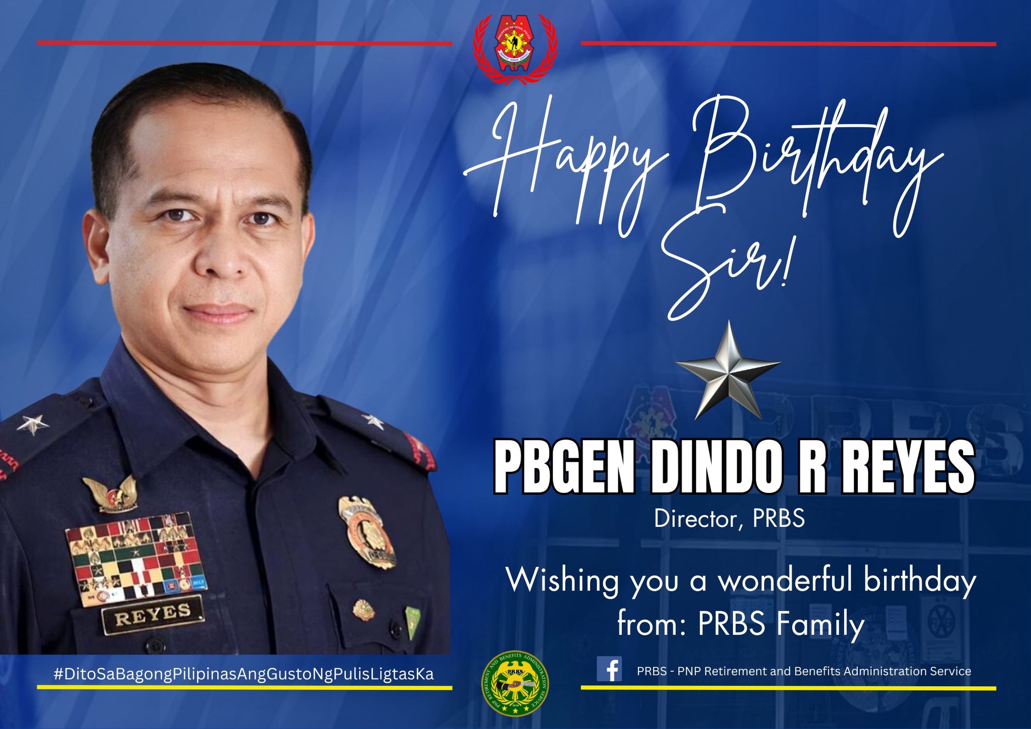 HAPPY BIRTHDAY SIR! PBGEN DINDO R REYES! 🎉 On this special day, we ...