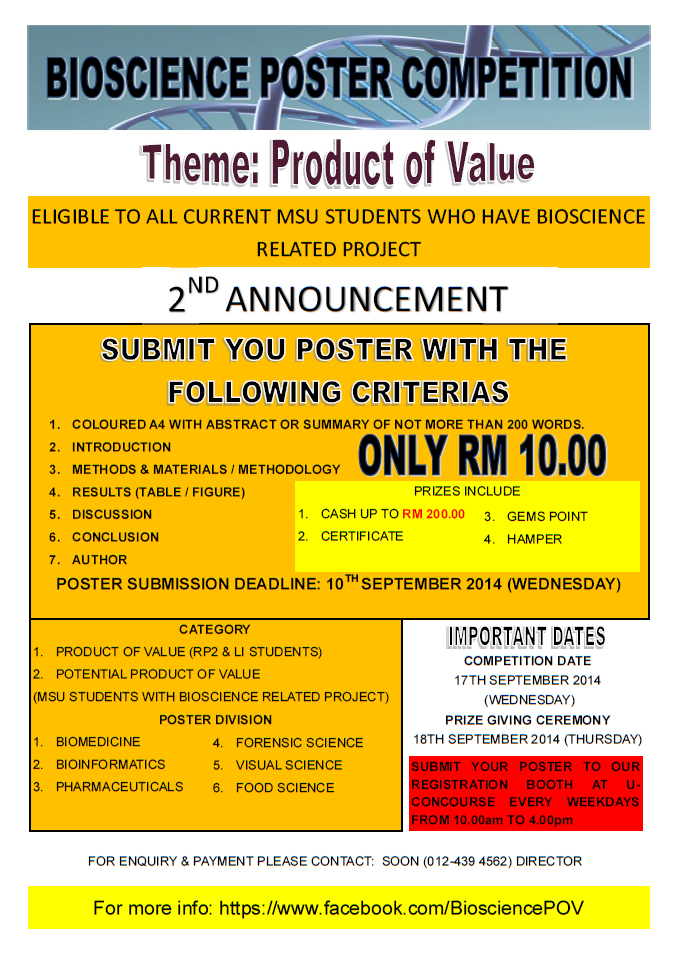 BioScience Poster Competition