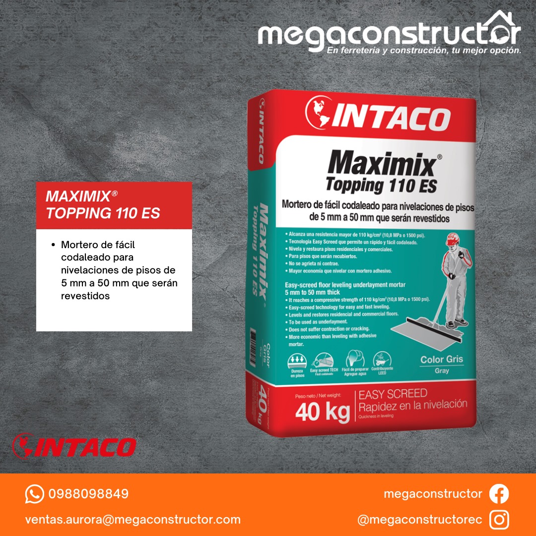 Megaconstructor - Maximix topping 110 ES de 40 Kg.... | Facebook