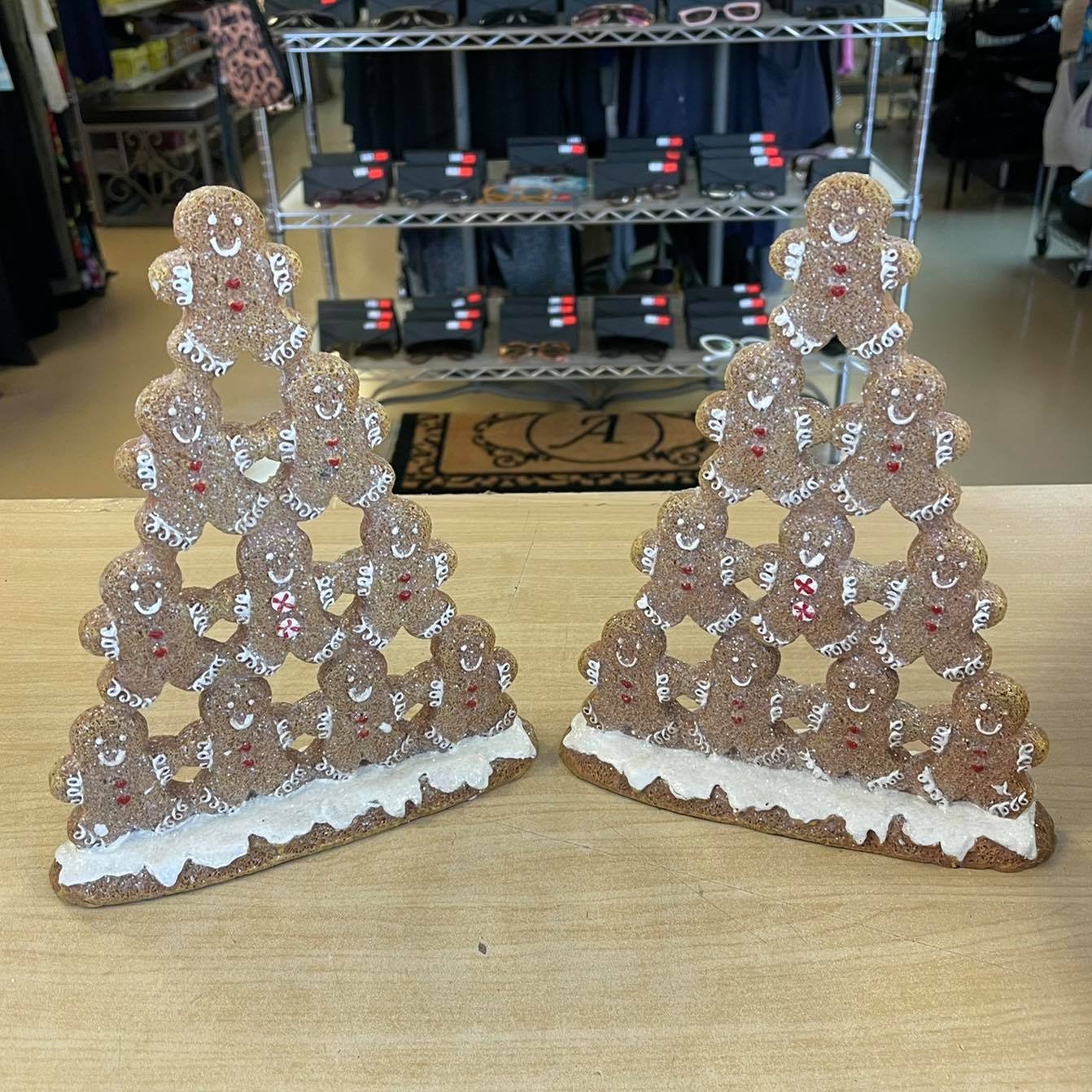 Outlet Express - New! 8” Gingerbread Cookie Pyramid
