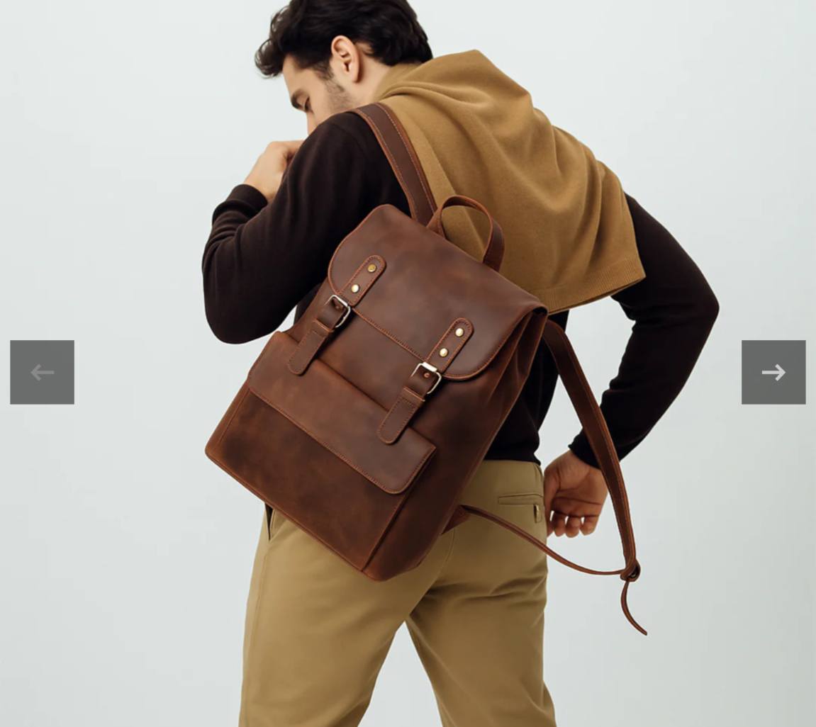 backpack leather bags suppliers Company Logo Branded Salient features Material Leather Bags Manufacturer in Mumbai