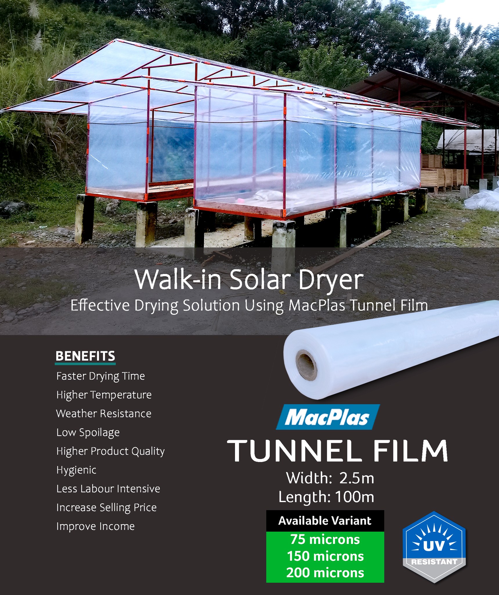 Macondray - Effective Drying Solution Using MacPlas Tunnel Film for ...