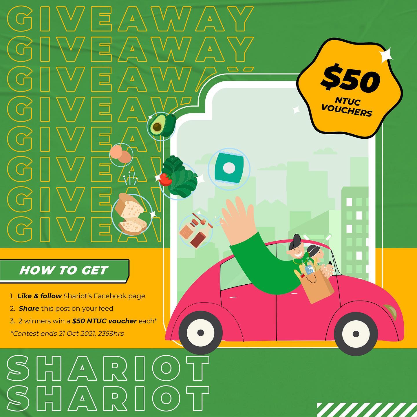 [GIVEAWAY] We've got you covered for... - Shariot Car Sharing | Facebook