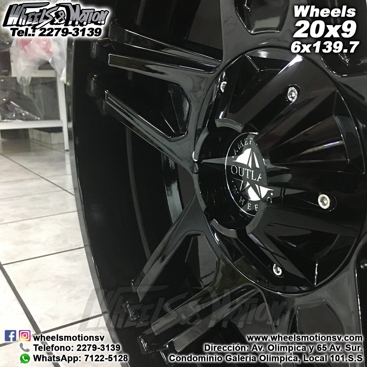 WHEELS MOTION - Rines marca American OUTLAW Wheels, medida...