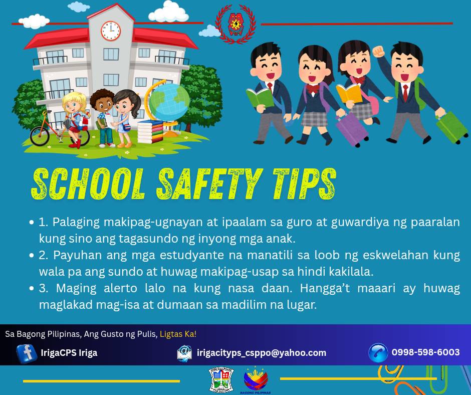 Irigacps Iriga - School Safety Tips @highlight... | Facebook