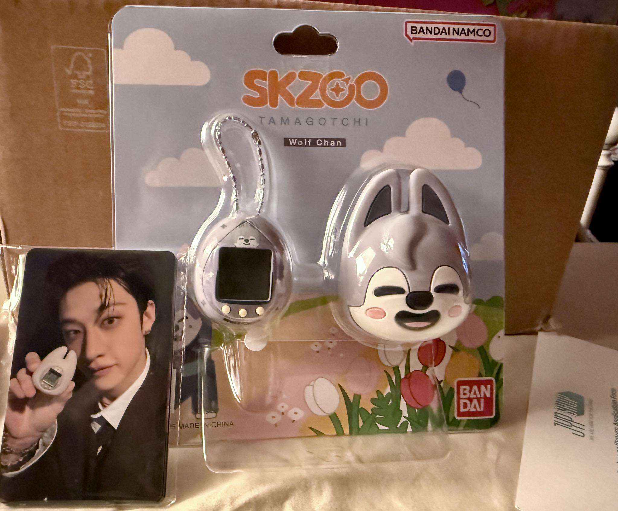 Got my Wolf Chan Tamagotchi with Changbin SKZOO