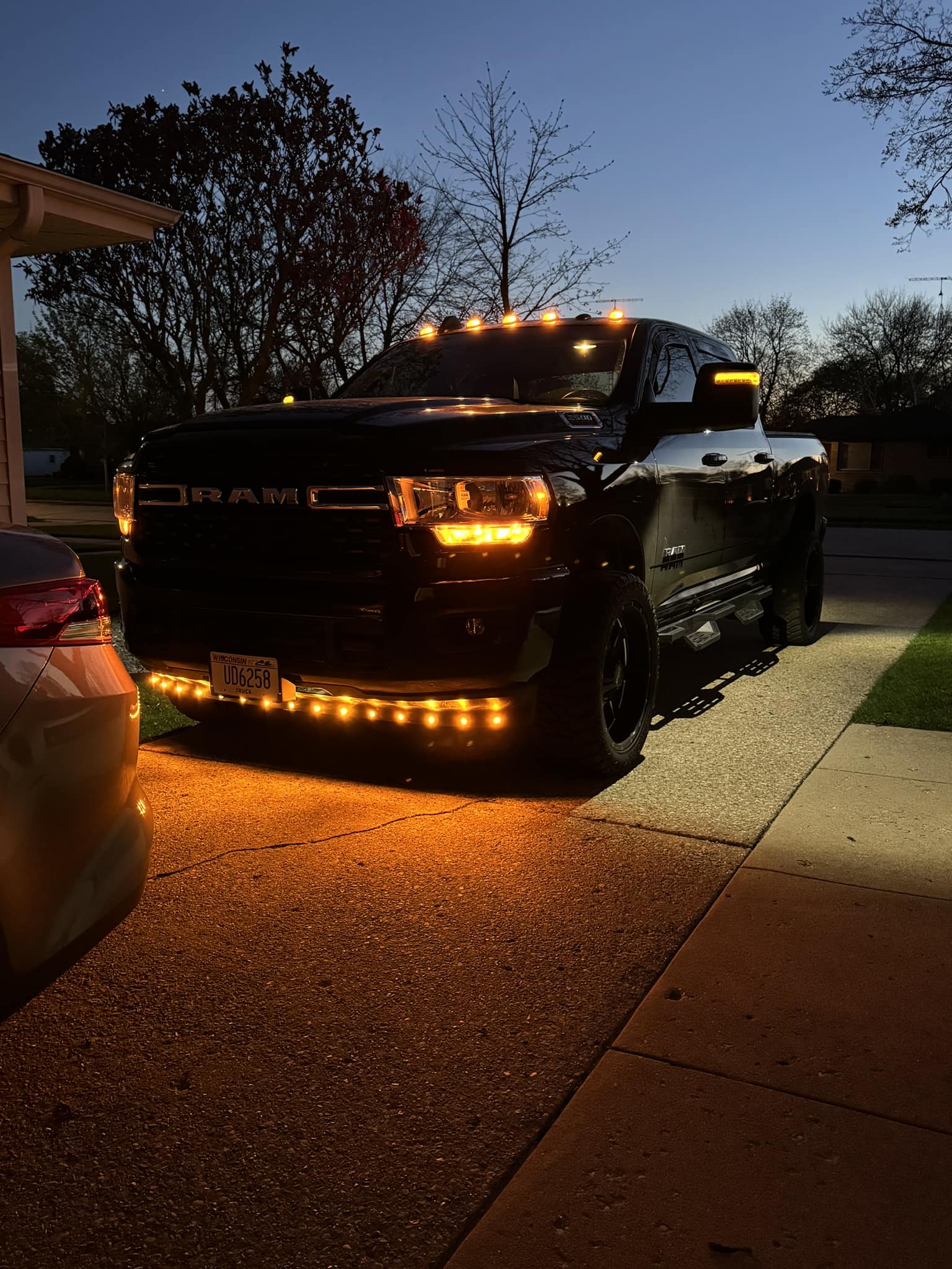 Put valance lights on my 23 Ram