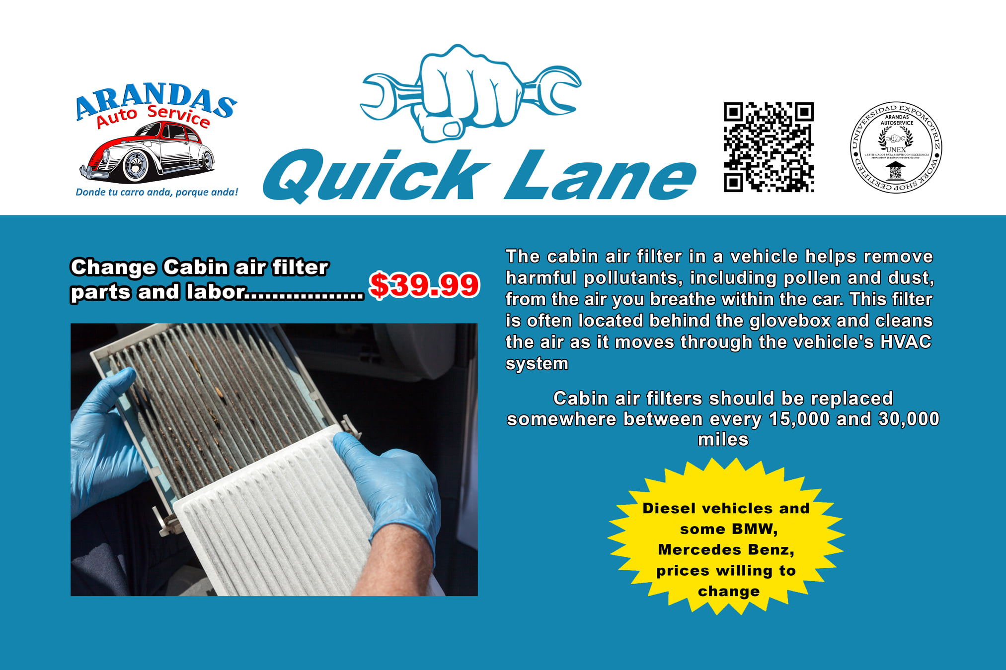 Arandas Auto Service - Home