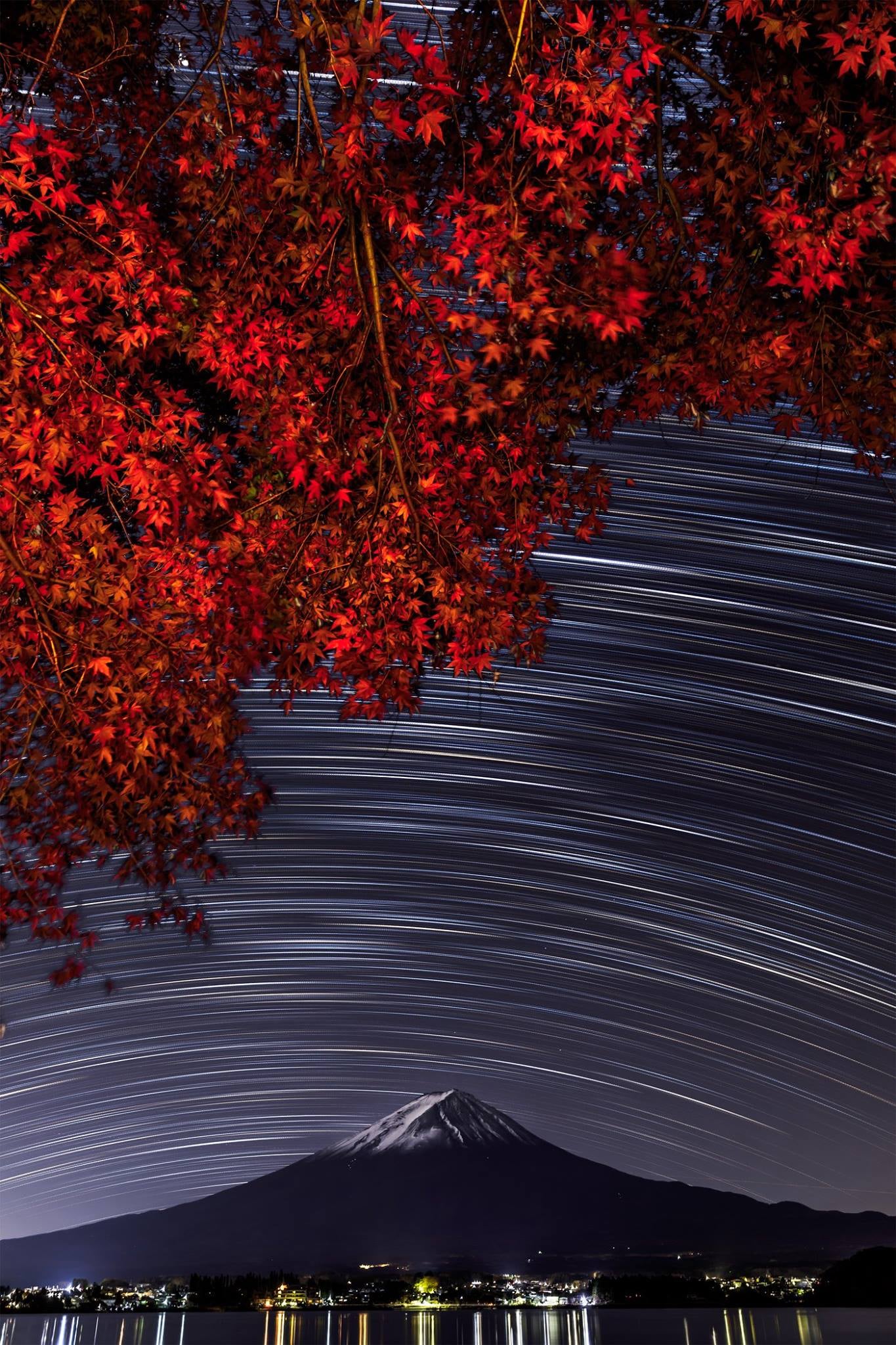 Night View of Mt Fuji from Nihondaira by Okada Koichi*