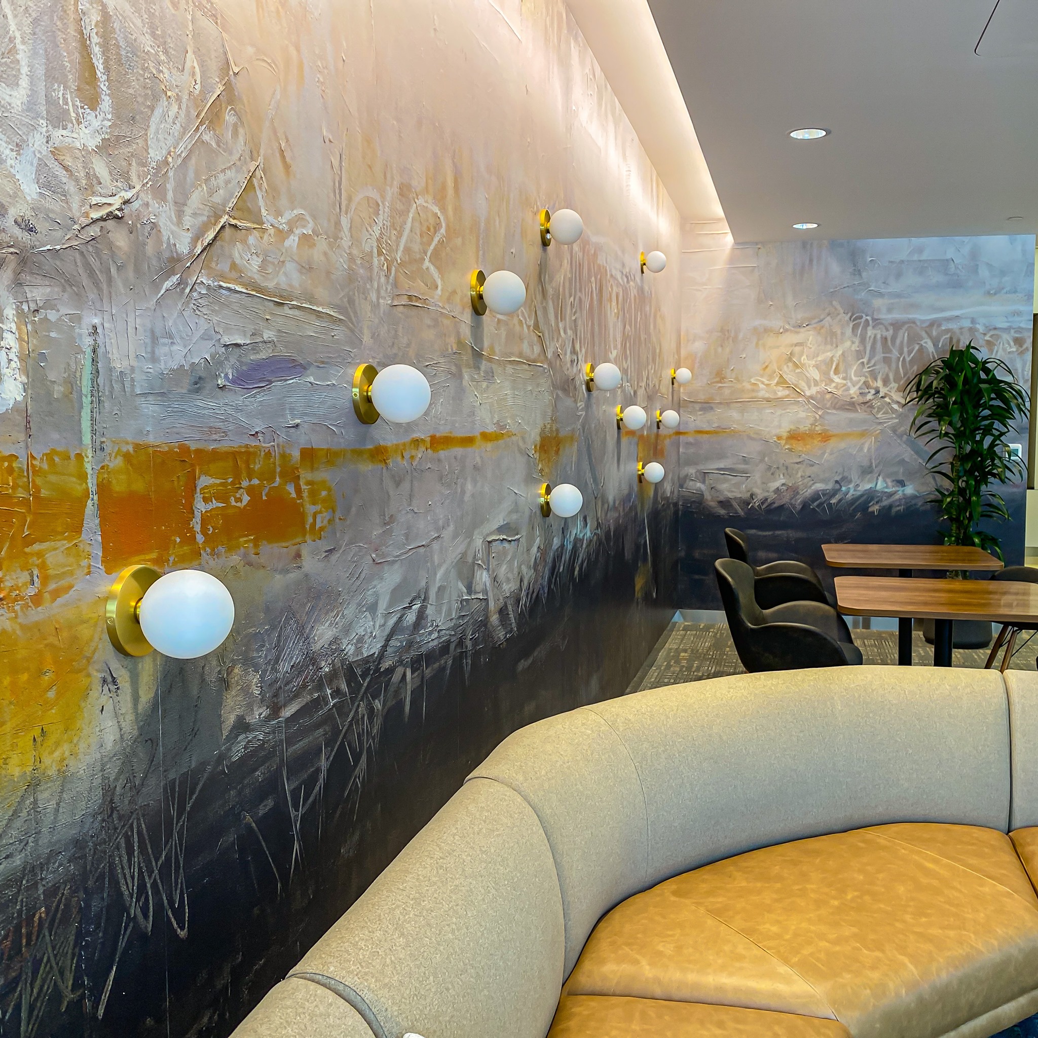 Cityscapes - The addition of abstract art in conjunction...