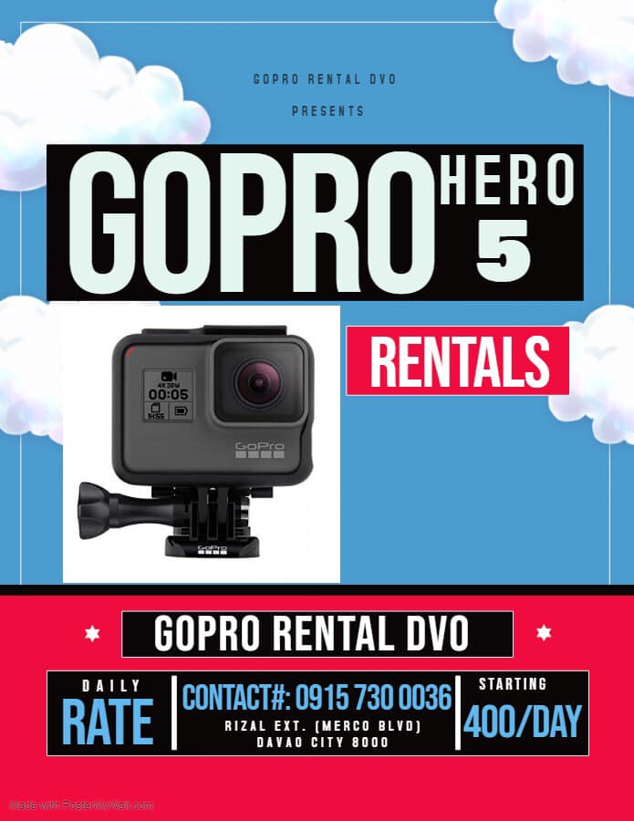GOPRO Rental DAVAO