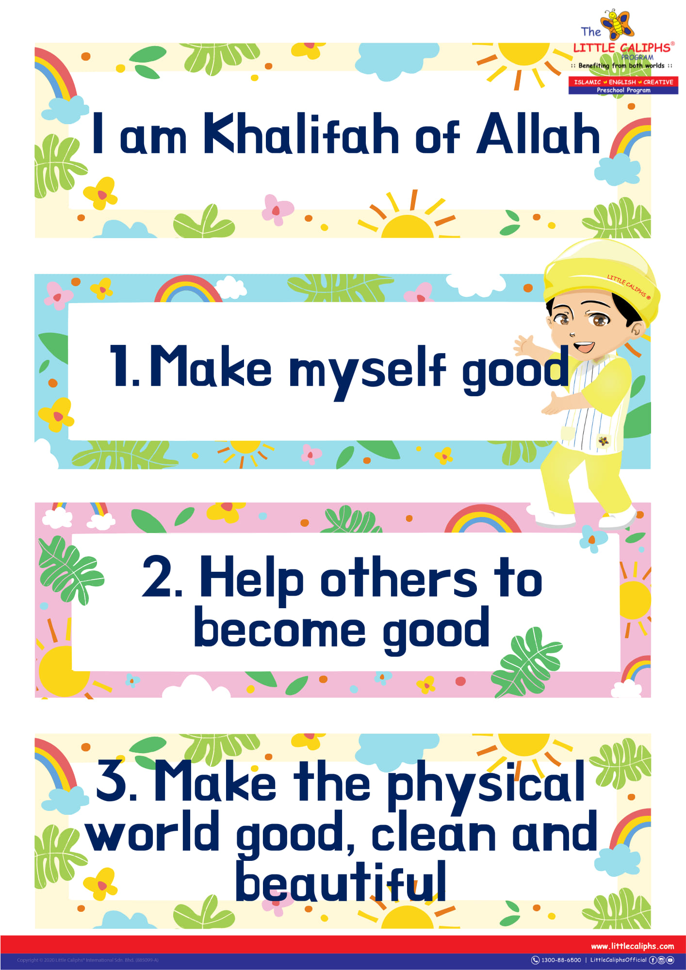 Our Khalifah of Allah pledge #LittleCaliphs #islamickindergarten #lukut ...