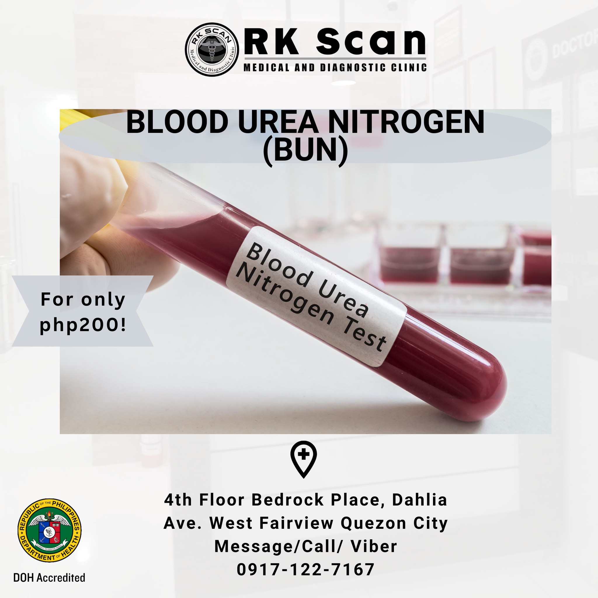 What is a BUN (Blood Urea... - RK Scan Clinic-Laboratory | Facebook
