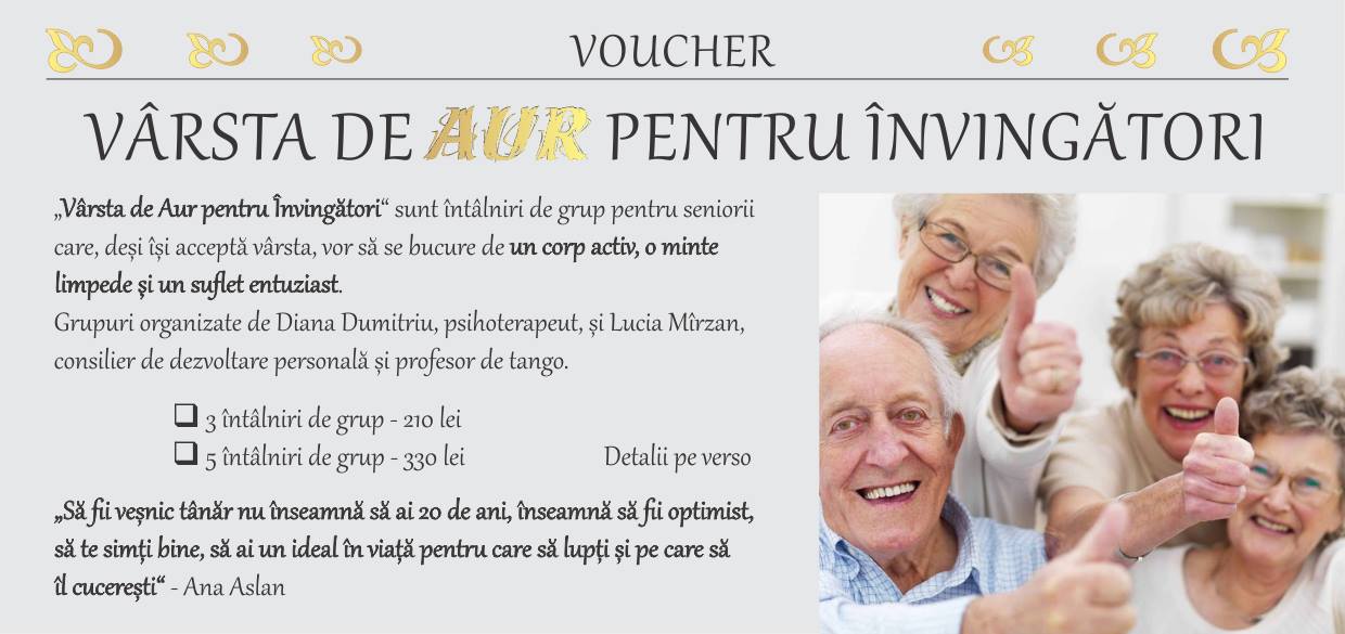 Varsta de AUR pentru Invingatori - grupuri pentru seniori