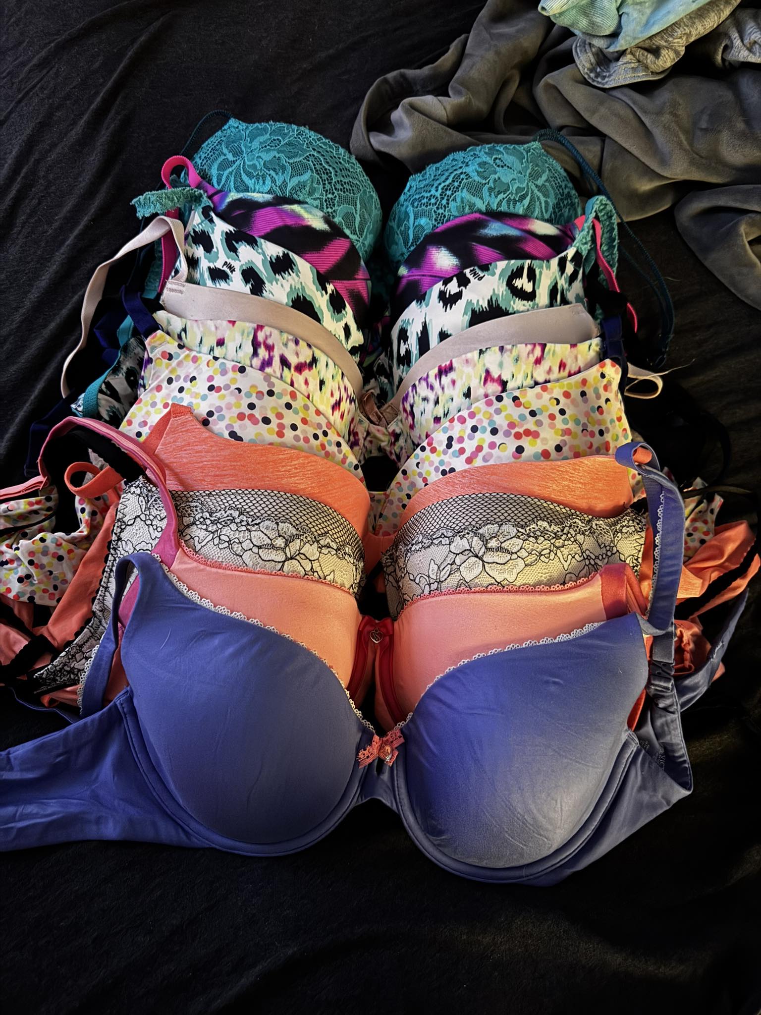 Soutien-gorge Victoria's Secret 34D - Push-up Rembourré - Occasion Très Bon état - Bleu