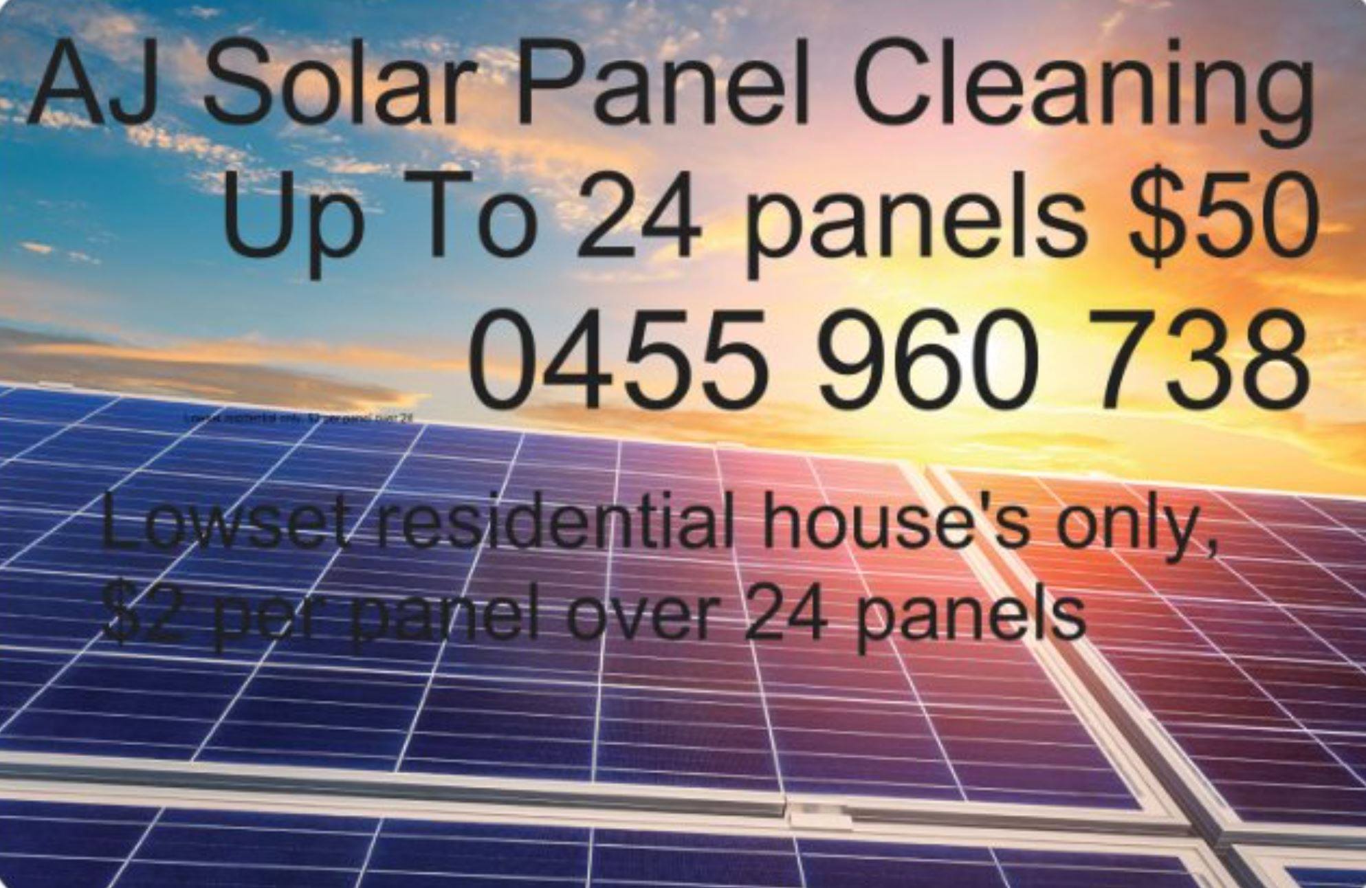 AJ Solar Panel Cleaning - Home