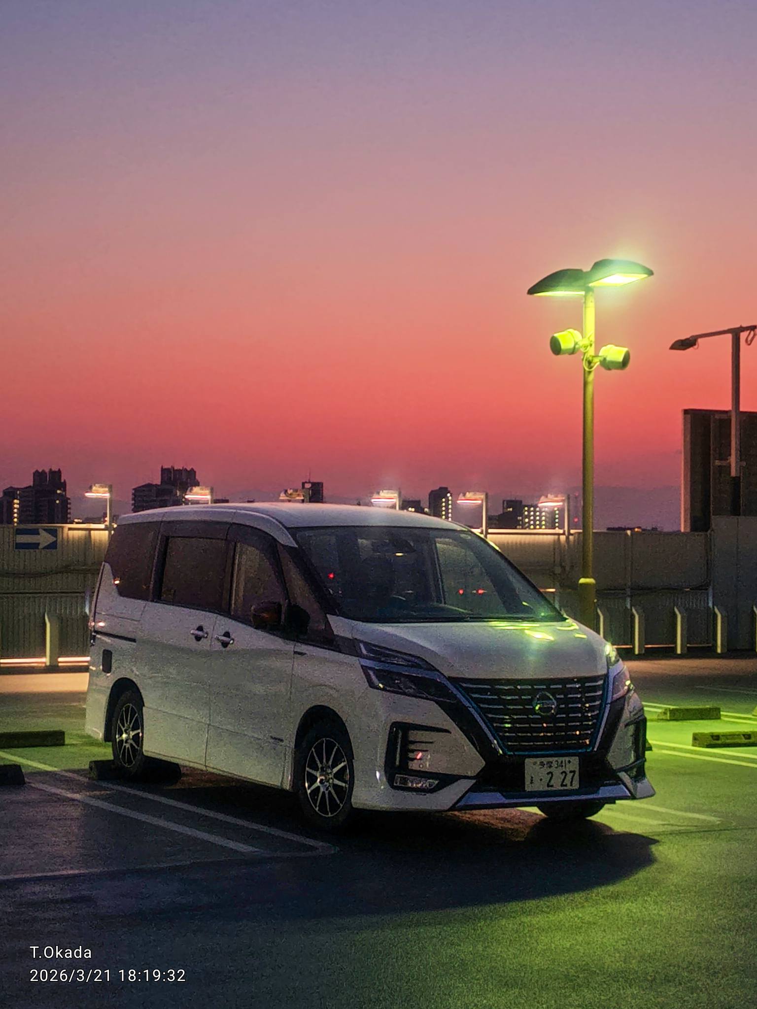 日産セレナ C27前期 コンビネーション 加工ライト ホワイト オレンジ