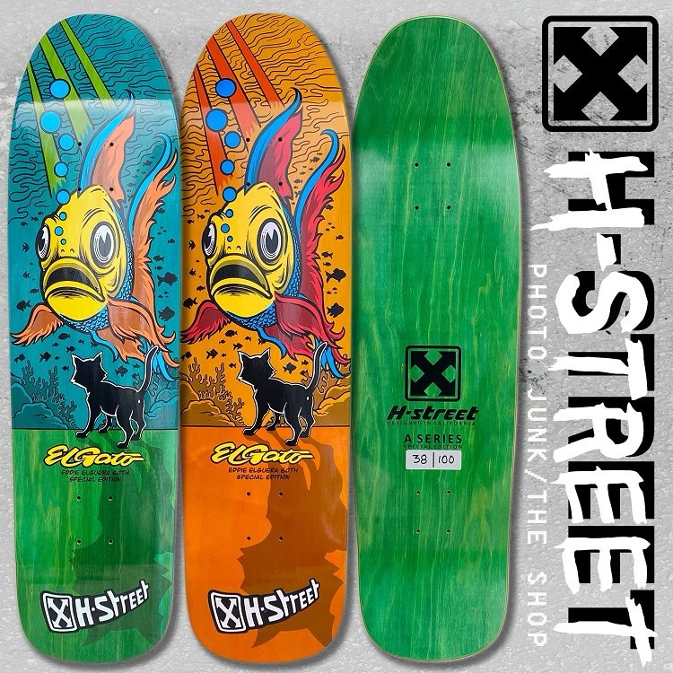 Who else owned an Eddie El Gato Elguera H-Street skateboard?