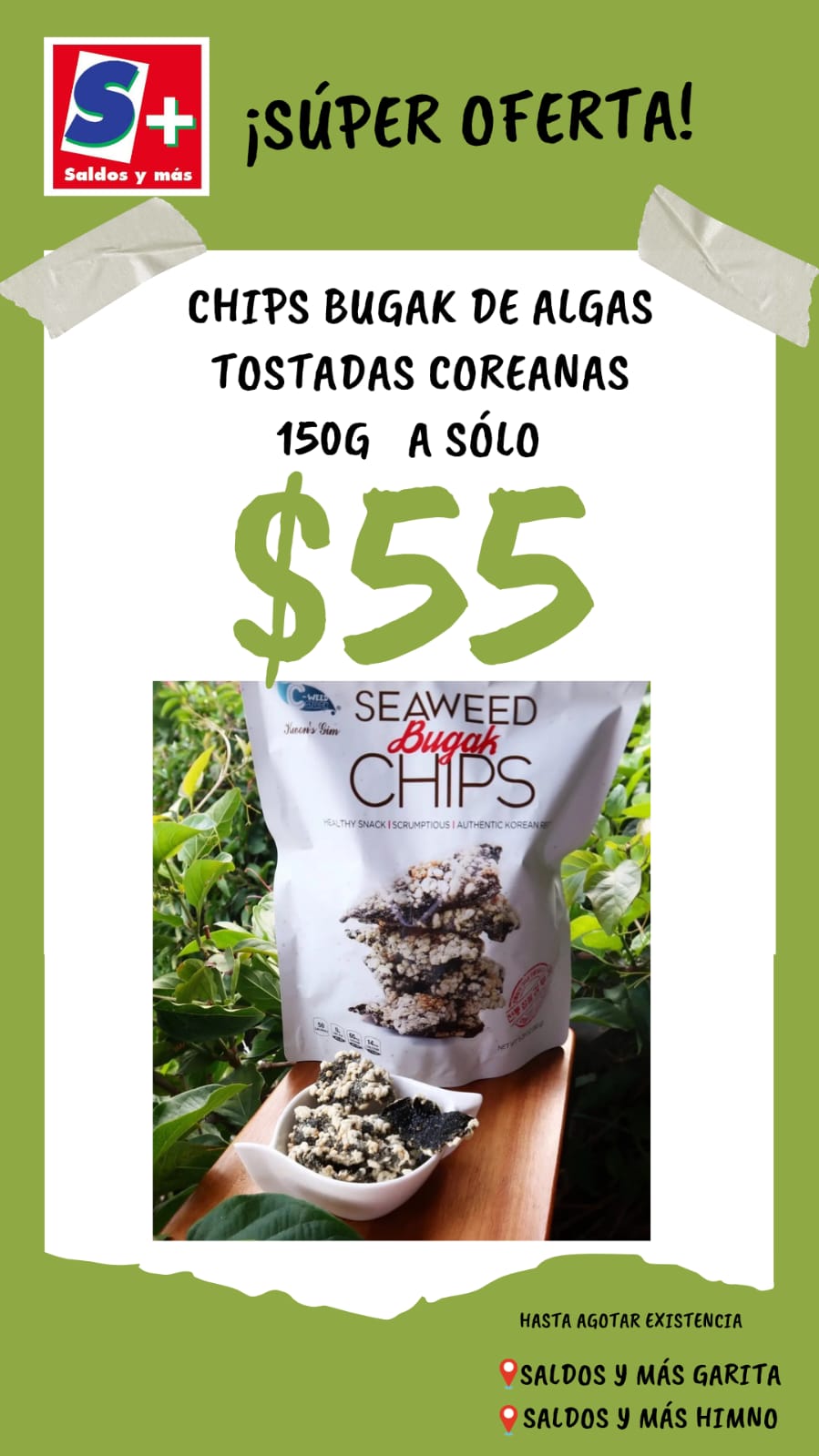 ⚫Chips Bugak D Algas Tostadas... - Saldos y más Himno | Facebook