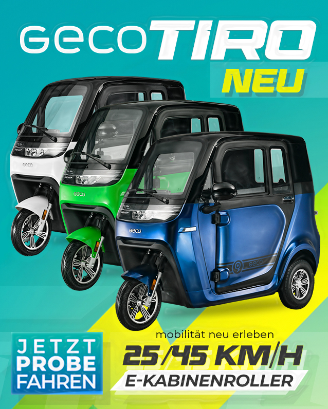 Der neue Geco TIRO E-Kabinenroller... - Geco E-Automobile | Facebook