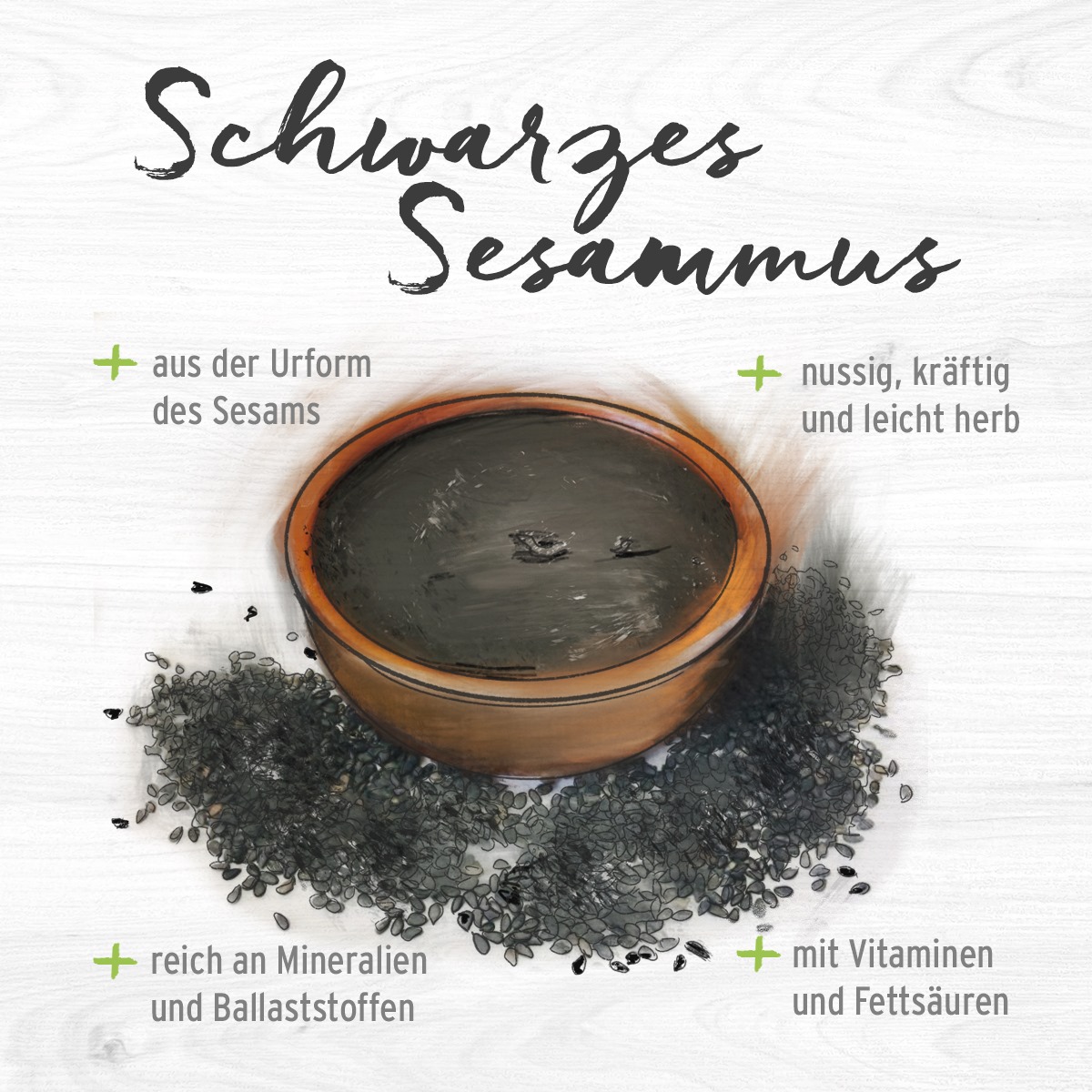 Keimling Naturkost - Sesammus ist vor allem in der arabischen Küche ...