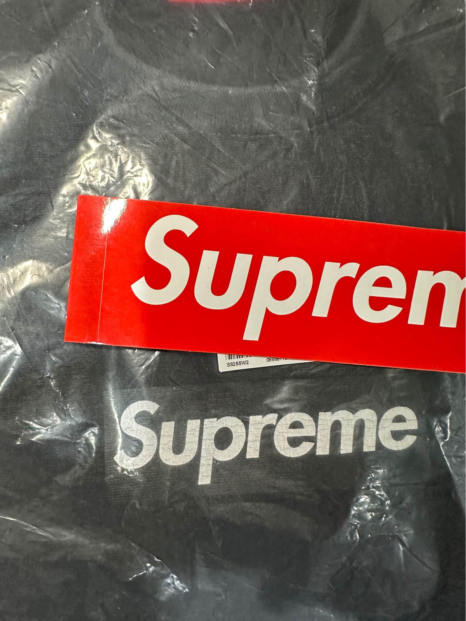 Brand New/Sealed Supreme Washed Box Logo Crewneck Black Sizes 