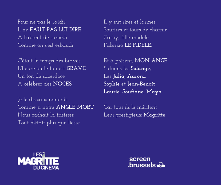 screen.brussels - Félicitations aux films soutenus par...