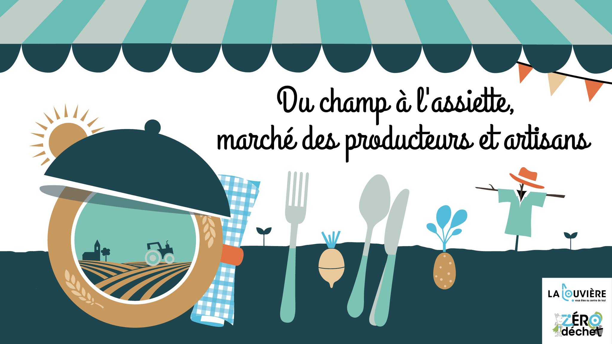 Du champ à l'assiette, marché des producteurs et artisans
