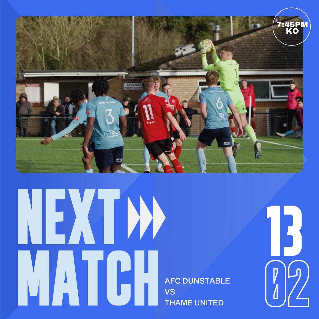 AFC Dunstable - ️ NEXT MATCH We’re back at Creasey Park...