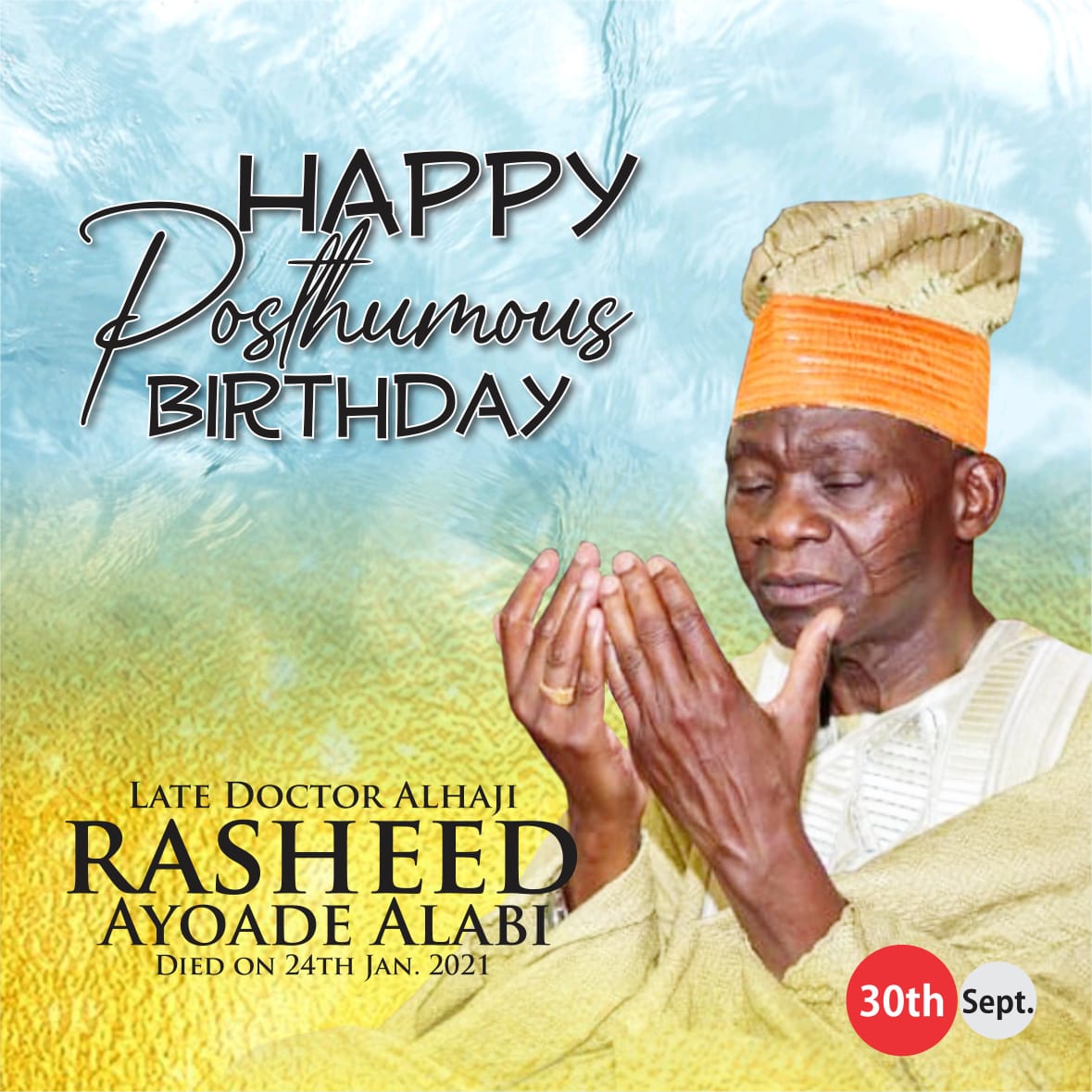 Happy 75th Heavenly Father Rasheed! 🙏 ️😊 - New Home University