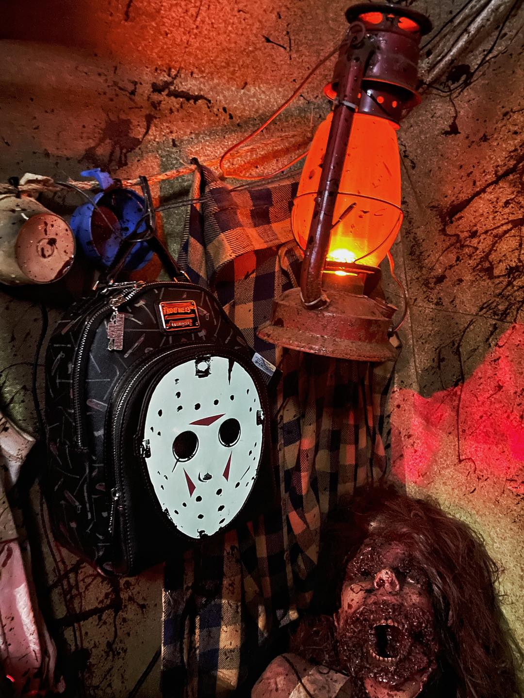 jason voorhees mini backpack Friday The 13th Featuring the iconic hockey mask on the front Loungefly Horror: Friday The 13th