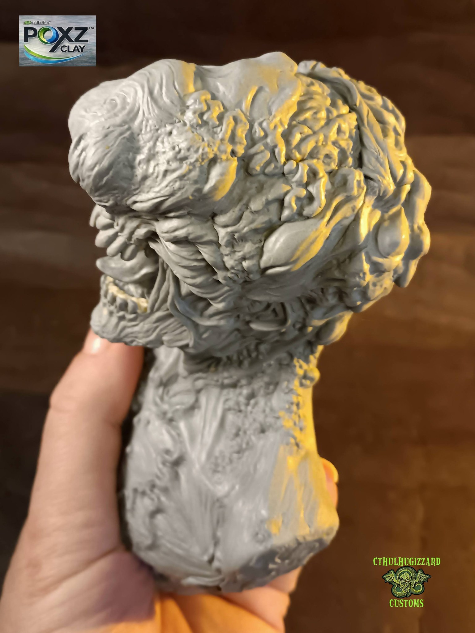 My Blister Head Zombie unpainted resin casting relief , 1/4 scale