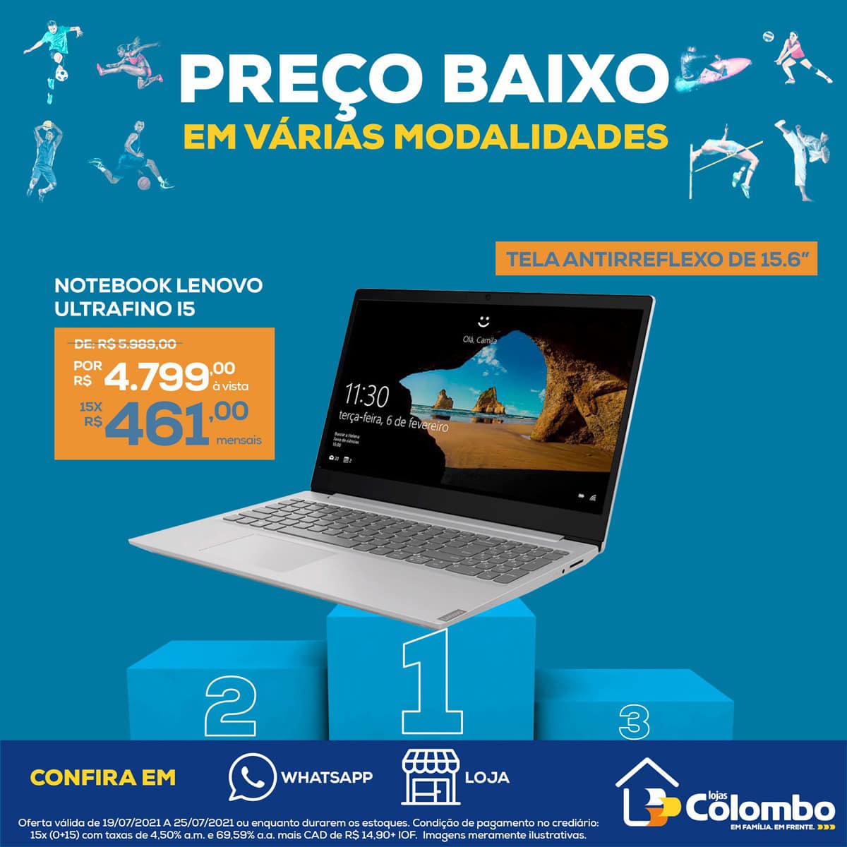 Lojas Colombo - O poder em suas mãos, conheça o notebook... | Facebook