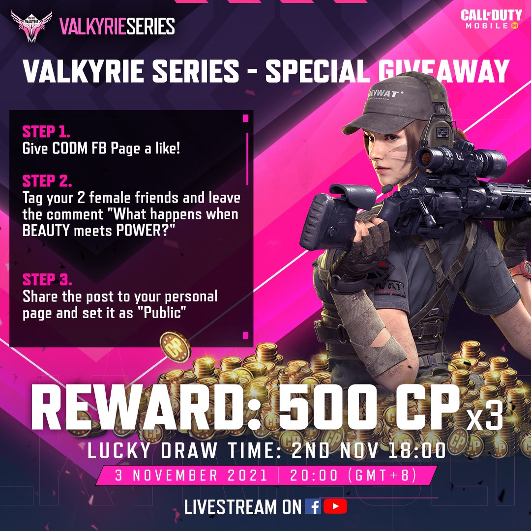 💗 Valkyrie Series - Special... - Garena Call of Duty Mobile | Facebook