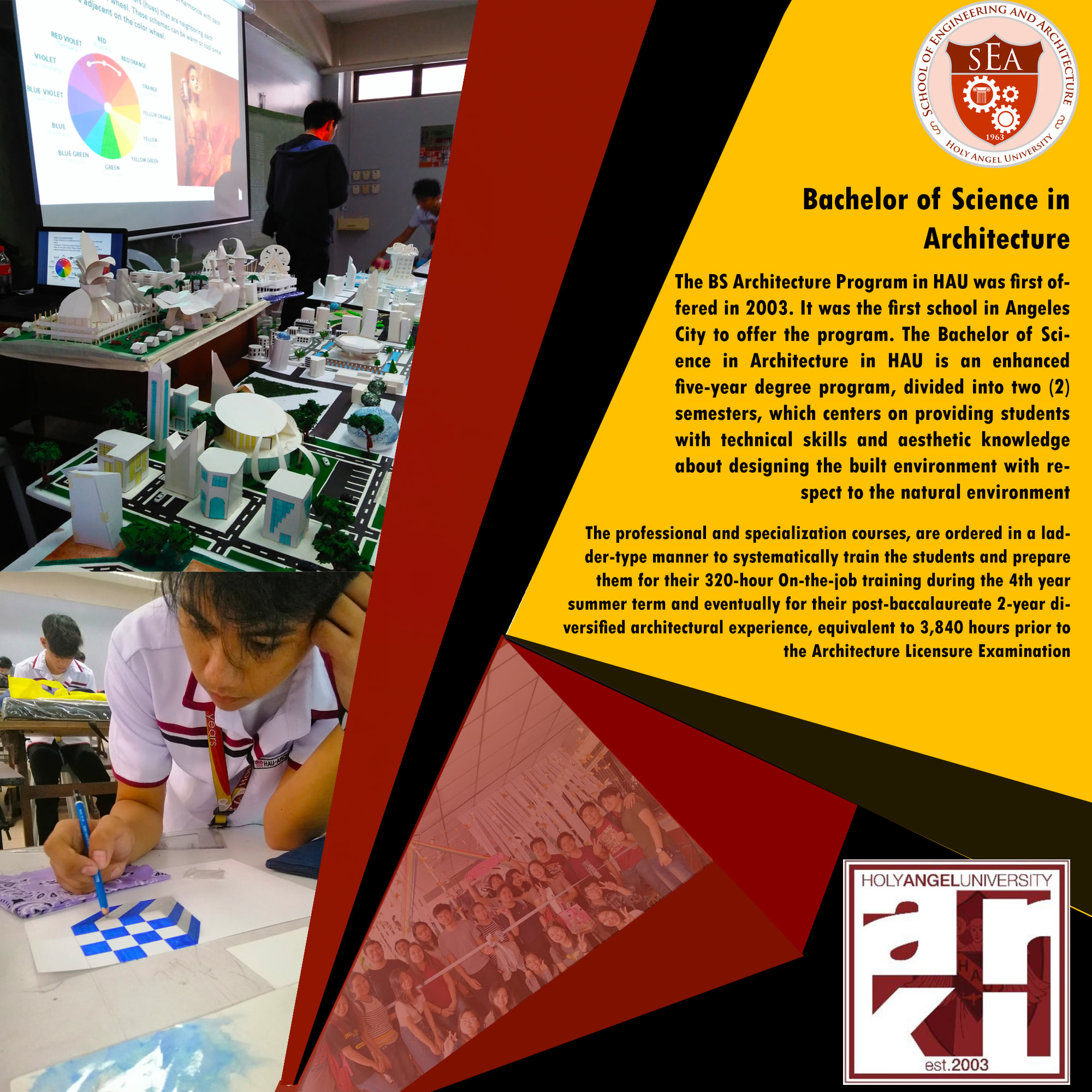 The Architecture Program of HAU is... - Holy Angel University