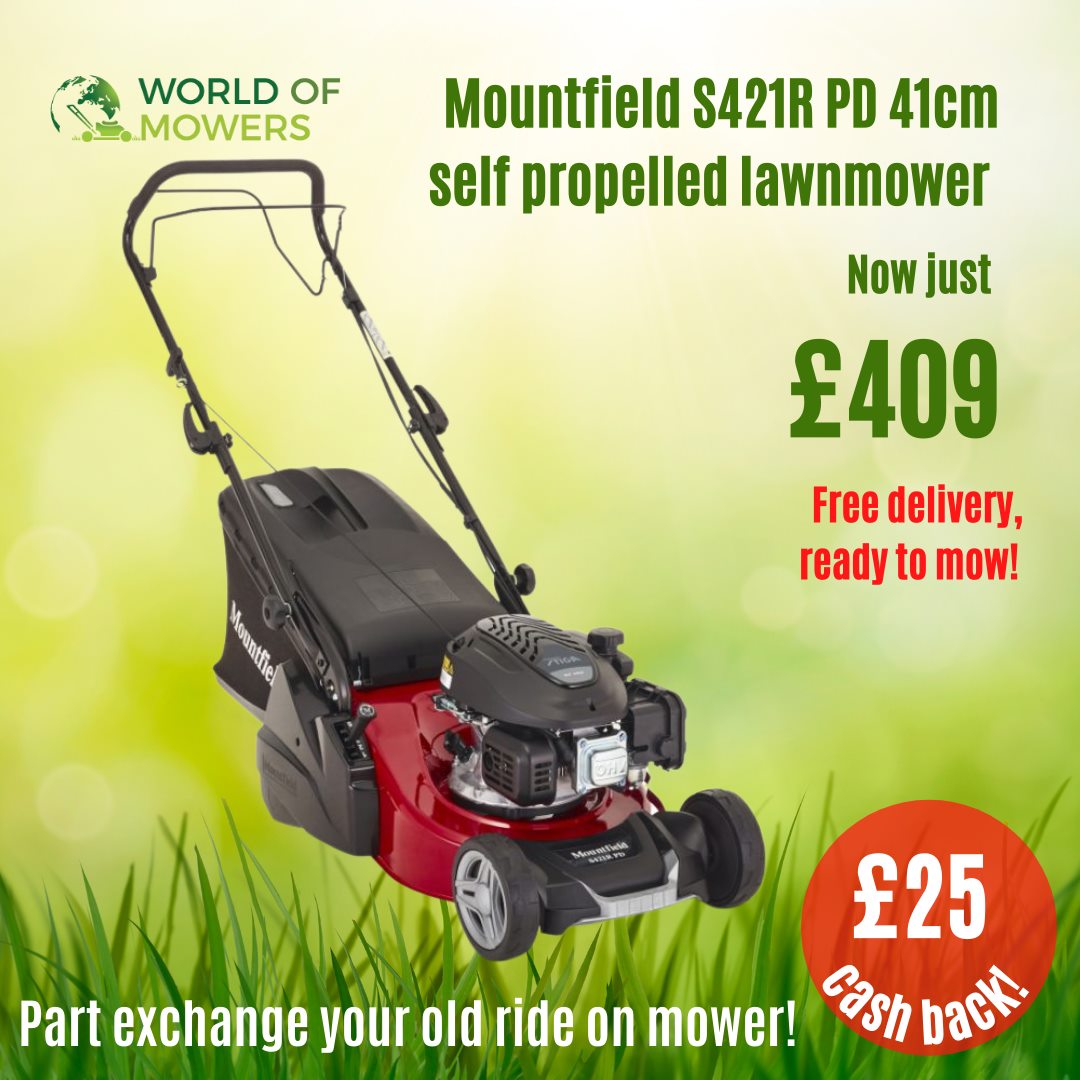 Mountfield SP425 R PD 41cm self propelled rear roller mower | 7oaks Mowers