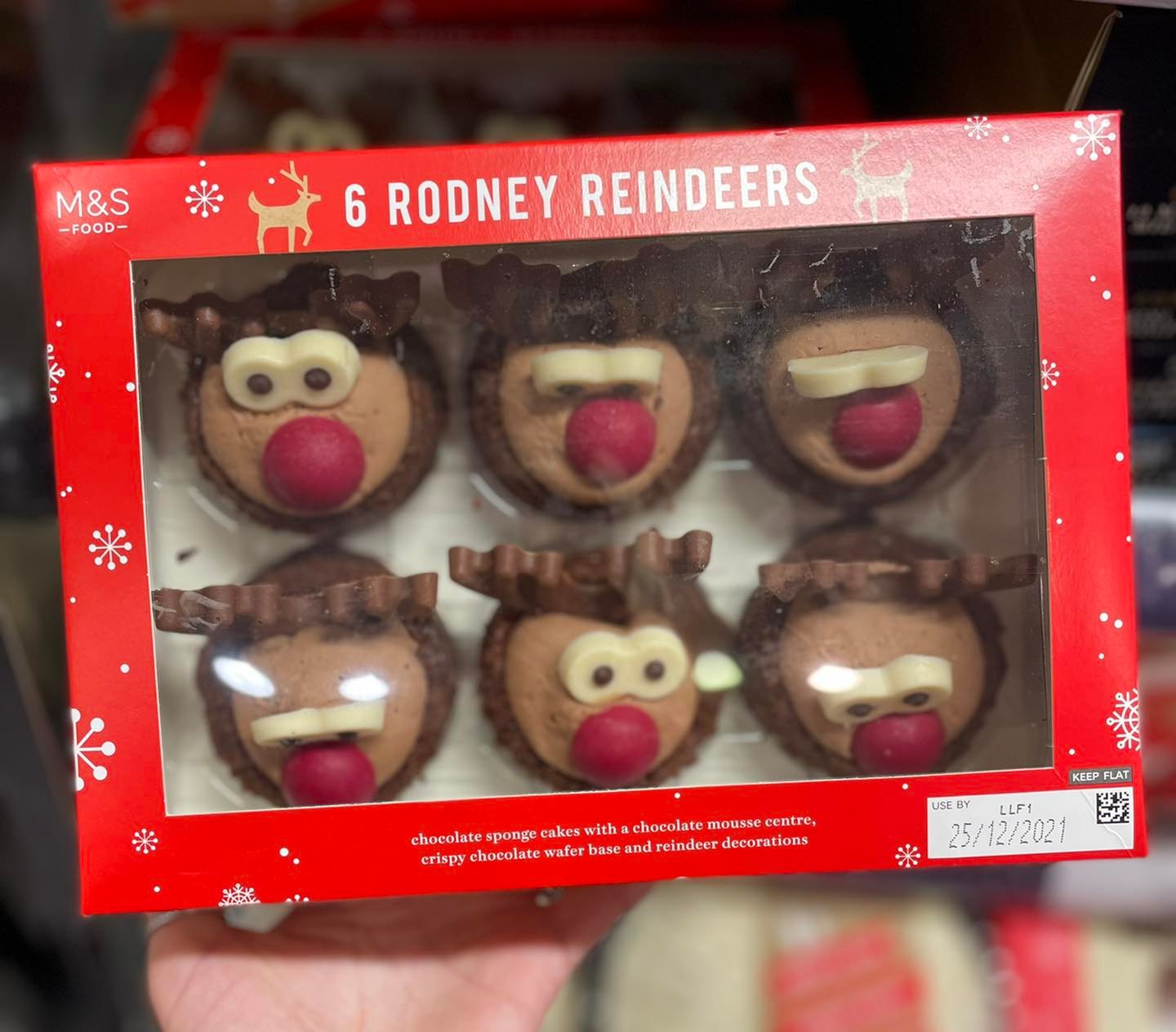 RODNEY REINDEERS 🎄 Chocolate sponge... - M&S - Canterbury | Facebook