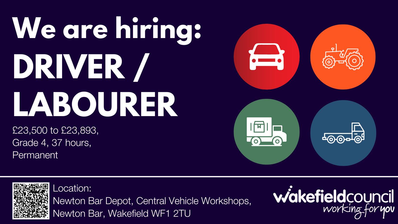 🥳 Great role ahead!🥳 You will... - Wakefield Council Jobs | Facebook