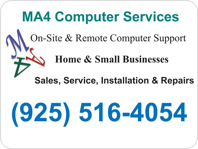 MA4 Computer Services | Martinez CA
